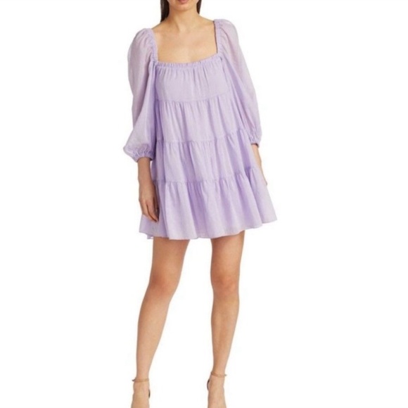 Alice + Olivia Rowan Tiered Babydoll Dress - Picture 2 of 10
